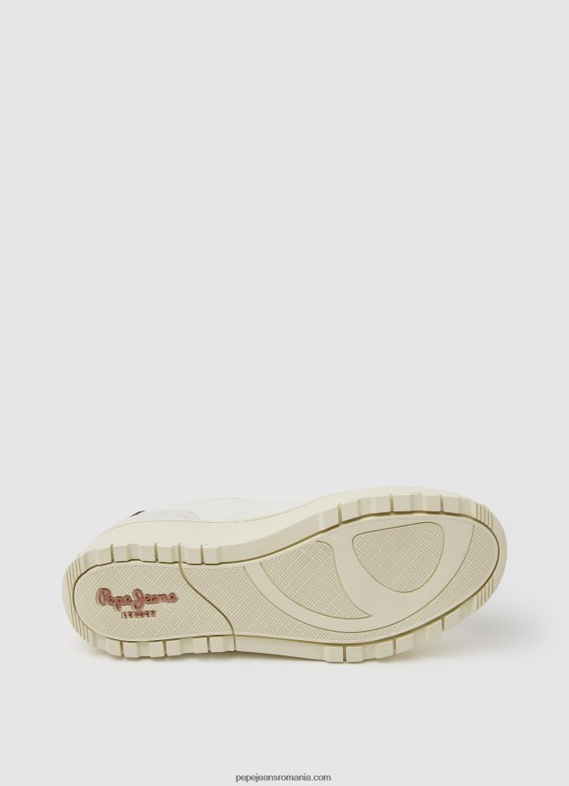 adidași din piele Kore Retry femei Pepe Jeans aproape alb 6Z0R46571