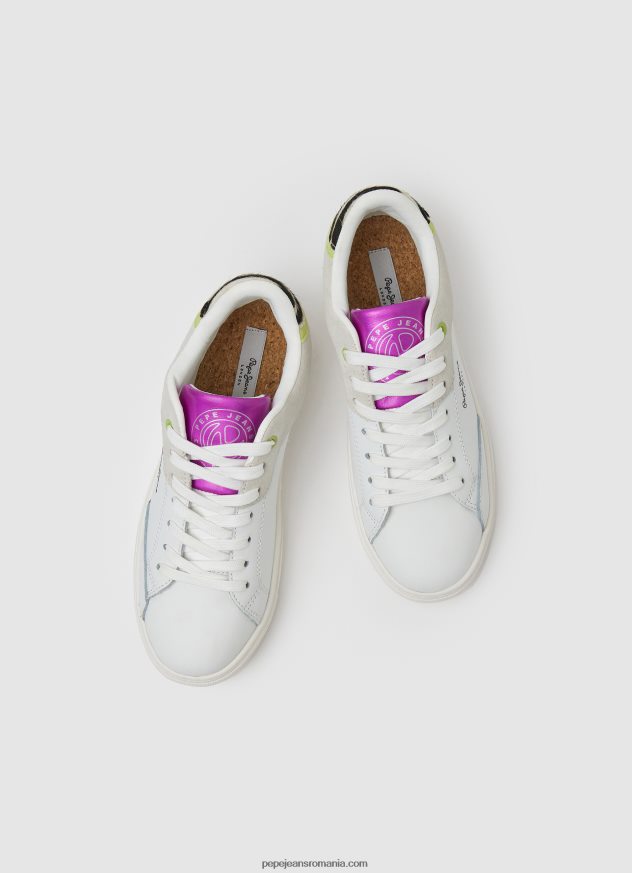 adidasi de bază adams ari femei Pepe Jeans alb 6Z0R46592