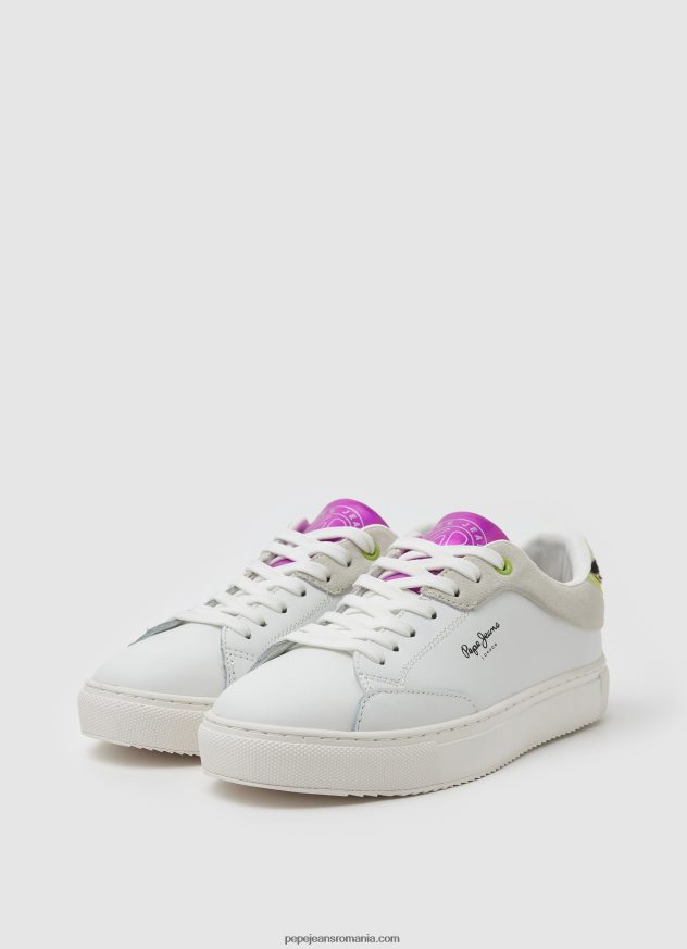 adidasi de bază adams ari femei Pepe Jeans alb 6Z0R46592