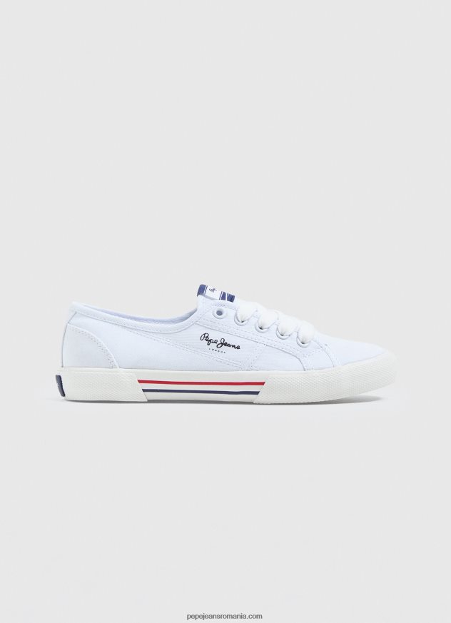 adidasi de bază brady femei Pepe Jeans alb 6Z0R46636