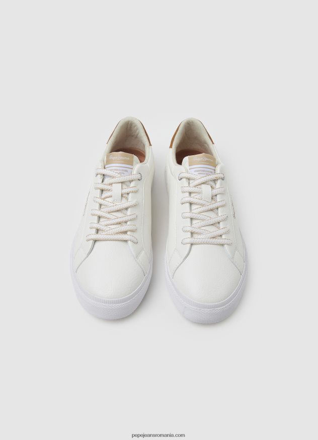 pantofi sport Kenton max clasici femei Pepe Jeans alb 6Z0R46583