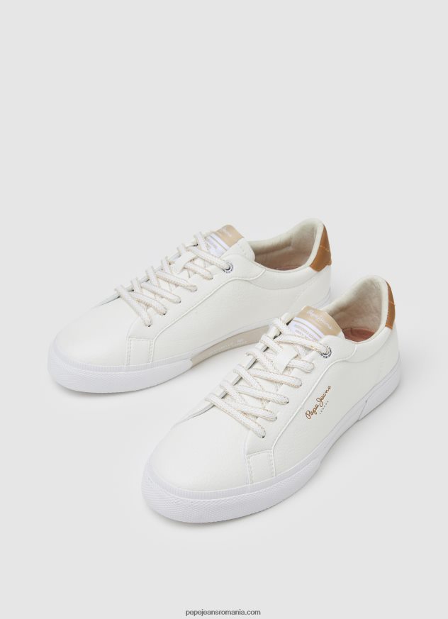 pantofi sport Kenton max clasici femei Pepe Jeans alb 6Z0R46583