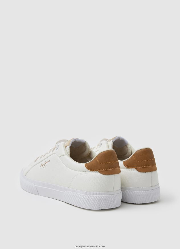 pantofi sport Kenton max clasici femei Pepe Jeans alb 6Z0R46583