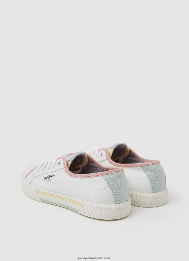 pantofi sport brady bandan femei Pepe Jeans alb 6Z0R46632