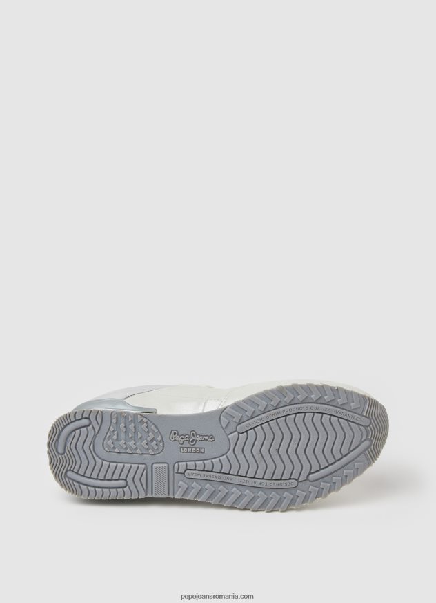 pantofi sport combinați london femei Pepe Jeans alb de fabrică 6Z0R46588