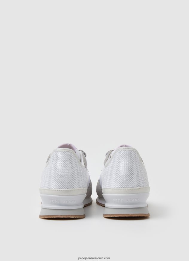 pantofi sport combinați london troy femei Pepe Jeans alb 6Z0R46590