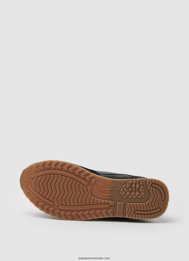 pantofi sport combinați london troy femei Pepe Jeans negru 6Z0R46611