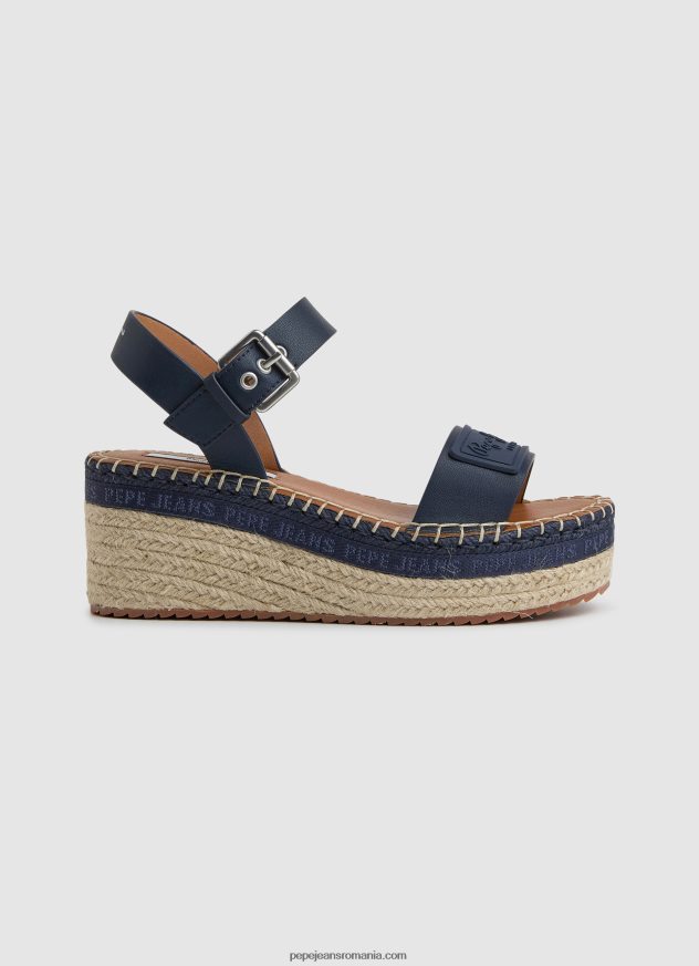 sandale cu pană marca witney femei Pepe Jeans marina 6Z0R46650