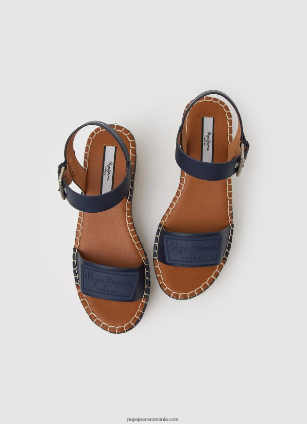 sandale cu pană marca witney femei Pepe Jeans marina 6Z0R46650