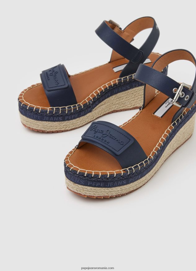 sandale cu pană marca witney femei Pepe Jeans marina 6Z0R46650