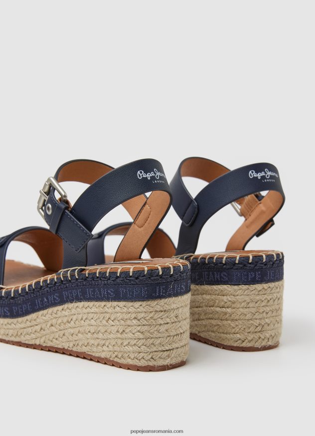 sandale cu pană marca witney femei Pepe Jeans marina 6Z0R46650