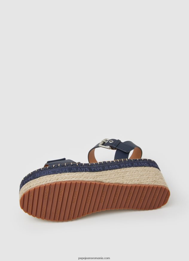 sandale cu pană marca witney femei Pepe Jeans marina 6Z0R46650