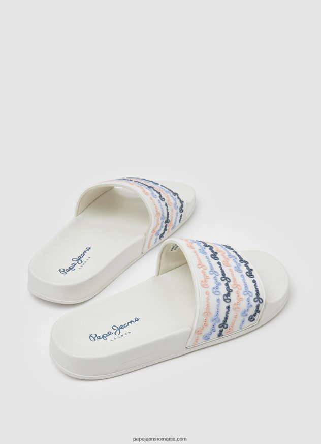 glisor set șlapi de plajă femei Pepe Jeans aproape alb 6Z0R46691