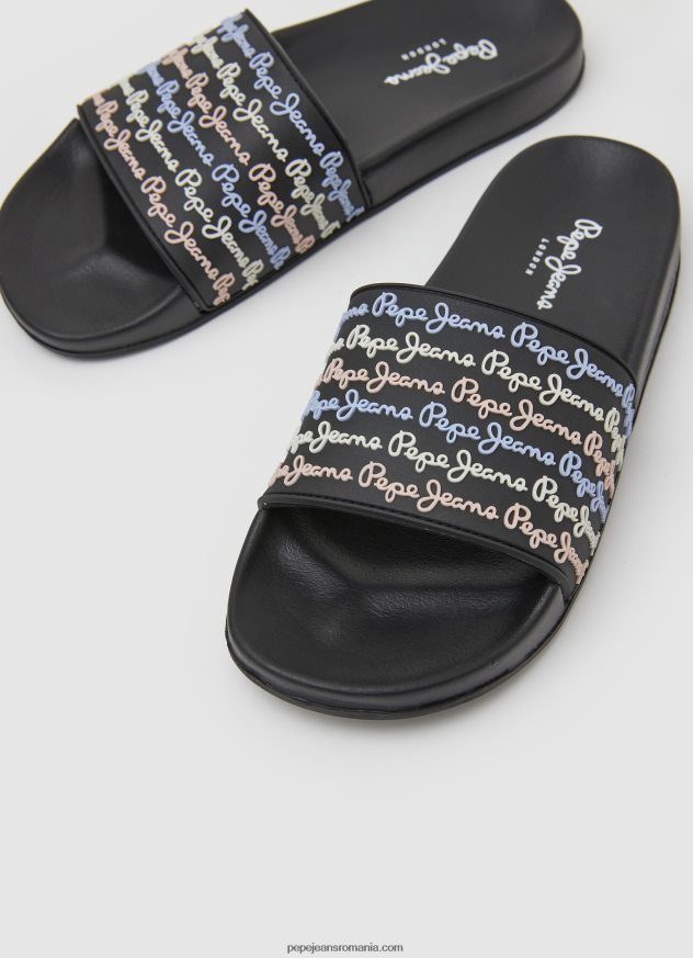 glisor set șlapi de plajă femei Pepe Jeans negru 6Z0R46692