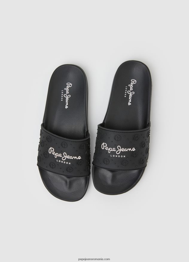 glisor uni șlapi de plajă femei Pepe Jeans negru 6Z0R46690