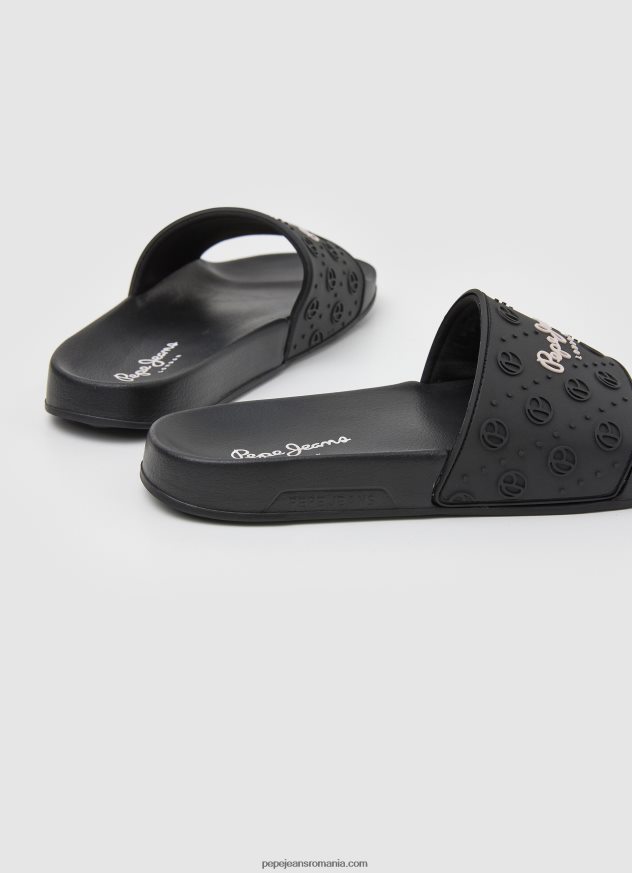 glisor uni șlapi de plajă femei Pepe Jeans negru 6Z0R46690