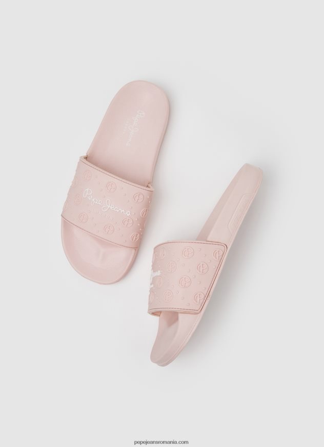 glisor uni șlapi de plajă femei Pepe Jeans roz deschis 6Z0R46689