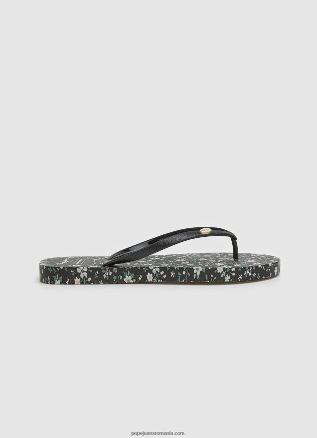 rake garden night beach flip flops femei Pepe Jeans negru 6Z0R46701