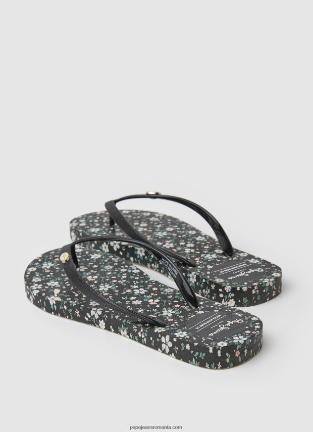 rake garden night beach flip flops femei Pepe Jeans negru 6Z0R46701