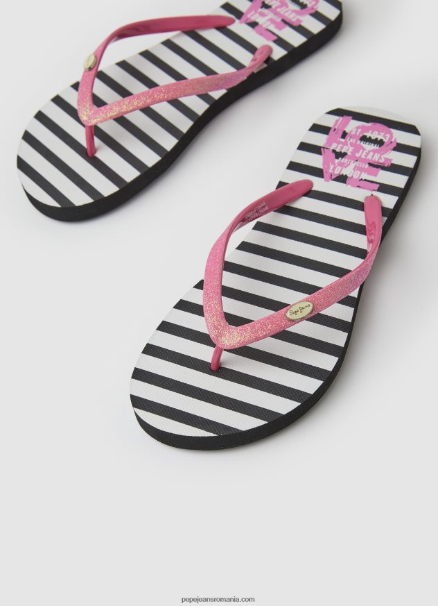 rake love beach flip flops femei Pepe Jeans negru 6Z0R46706