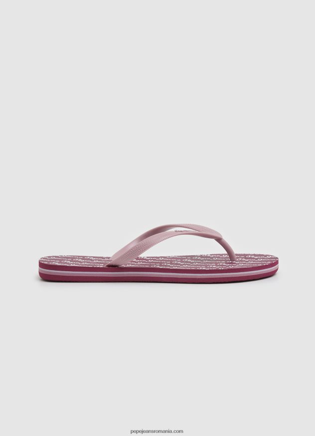 rake play șlapi de plajă femei Pepe Jeans roșu prăfuit 6Z0R46698