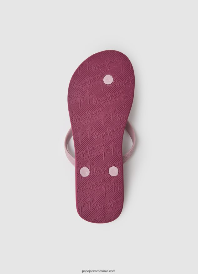 rake play șlapi de plajă femei Pepe Jeans roșu prăfuit 6Z0R46698