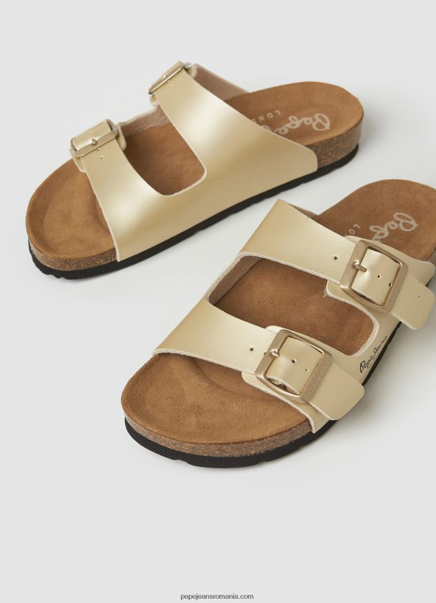 sandale anatomice oban claic femei Pepe Jeans de aur 6Z0R46674