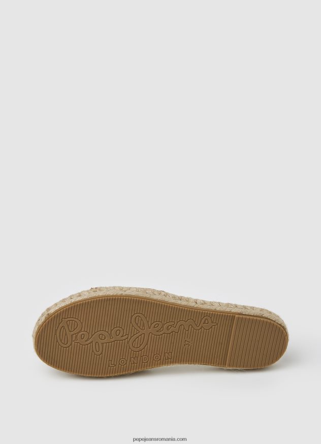 sandale din piele siva berry femei Pepe Jeans coniac 6Z0R46682