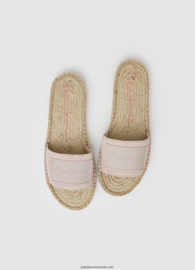 sandale din piele siva berry femei Pepe Jeans nud 6Z0R46681