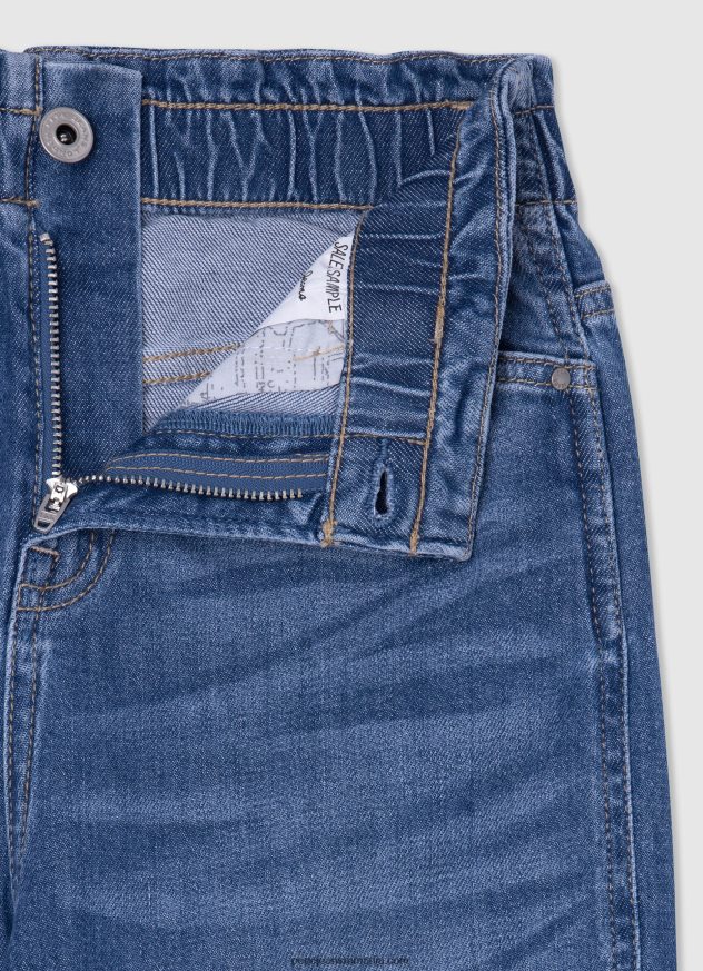 blugi cu talie înaltă reese taper fit fată Pepe Jeans denim 6Z0R461366