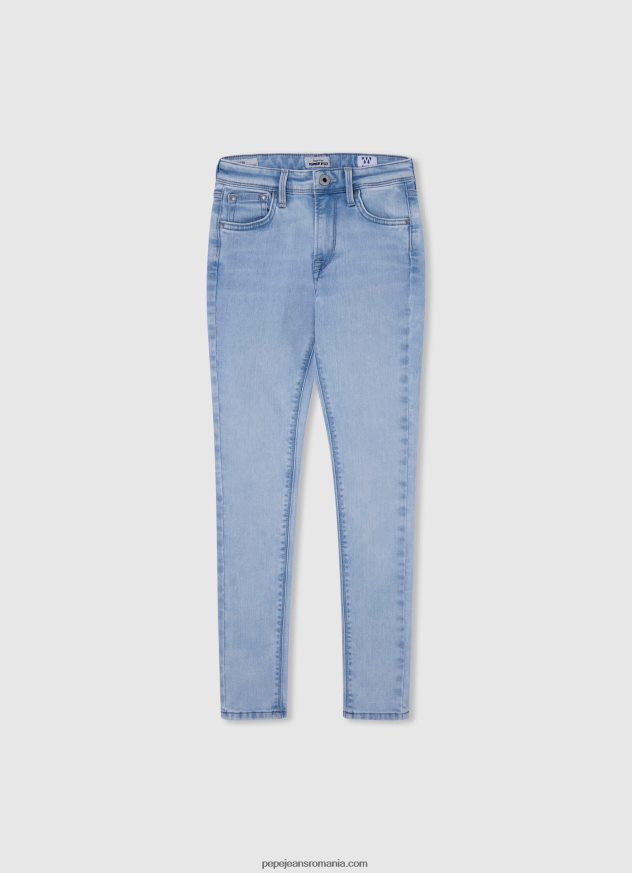 blugi cu talie înaltă reese taper fit fată Pepe Jeans denim 6Z0R461366