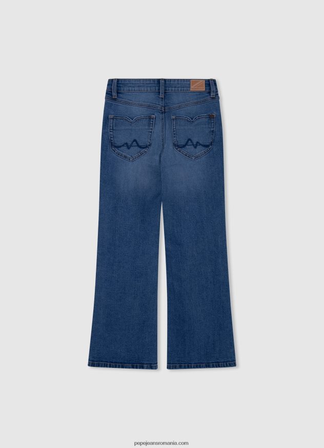 blugi evazați cu talie înaltă willa jr fată Pepe Jeans denim 6Z0R461368