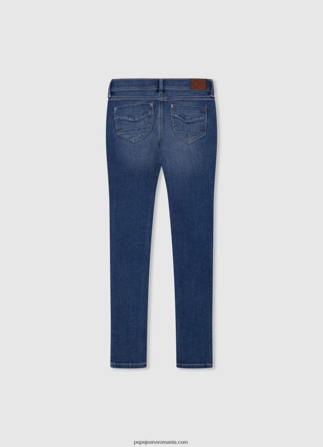 blugi skinny pixlette cu talie medie fată Pepe Jeans denim 6Z0R461361