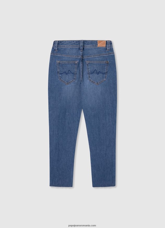 blugi violet cu talie înaltă, relaxed fit fată Pepe Jeans denim 6Z0R461362