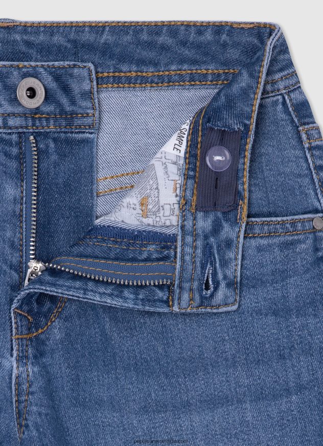 blugi violet cu talie înaltă, relaxed fit fată Pepe Jeans denim 6Z0R461362