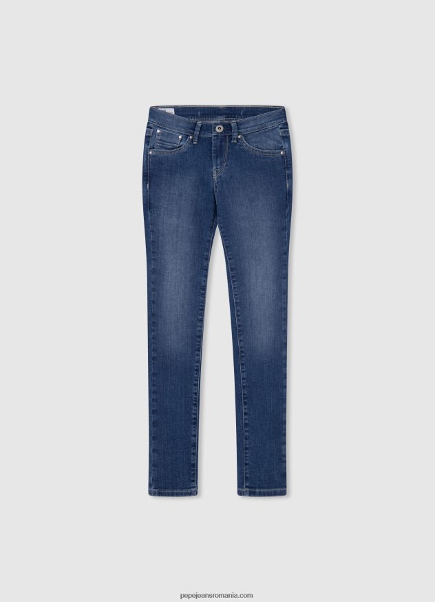 blugi violet cu talie înaltă, relaxed fit fată Pepe Jeans denim 6Z0R461362