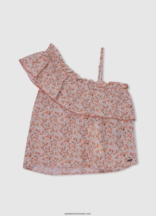 bluză hilară cu detalii ajurate fată Pepe Jeans mousse 6Z0R461472