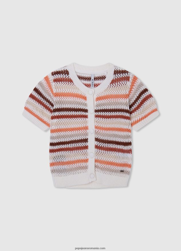 cămașă din bumbac cu nervuri fată Pepe Jeans studio roșu 6Z0R461420