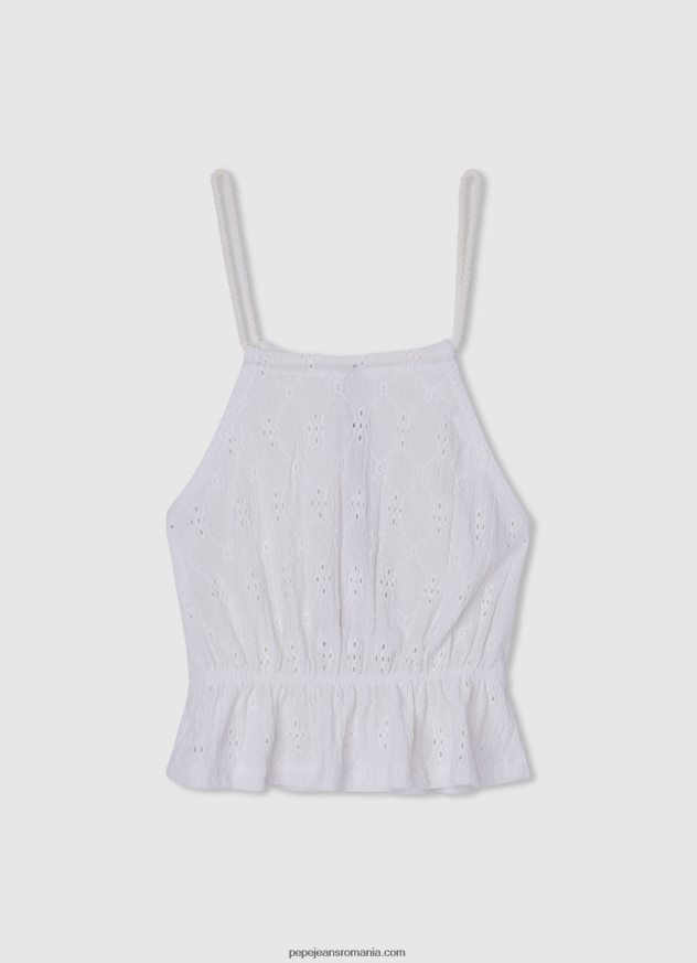 maiou cu detalii ajurate fată Pepe Jeans mousse 6Z0R461438