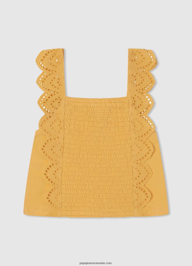 maiou cu volane fată Pepe Jeans strălucire 6Z0R461477