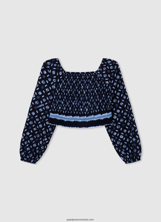 salma cropped fit top fată Pepe Jeans multi 6Z0R461429