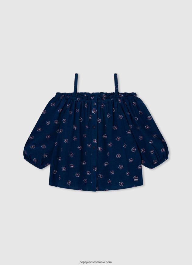 top adunat cu mâneci scurte fată Pepe Jeans roșu 6Z0R461424