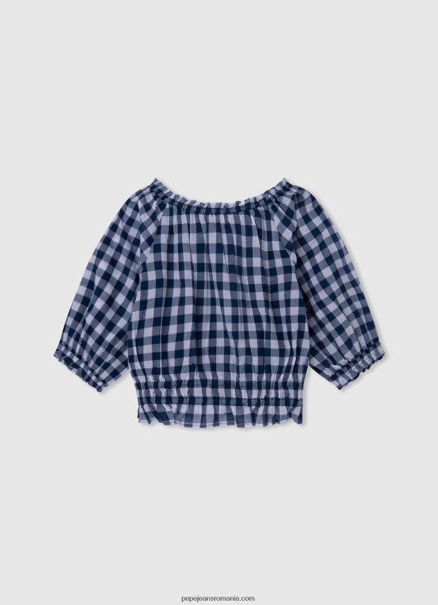 top cu imprimeu în carouri fată Pepe Jeans multi 6Z0R461419