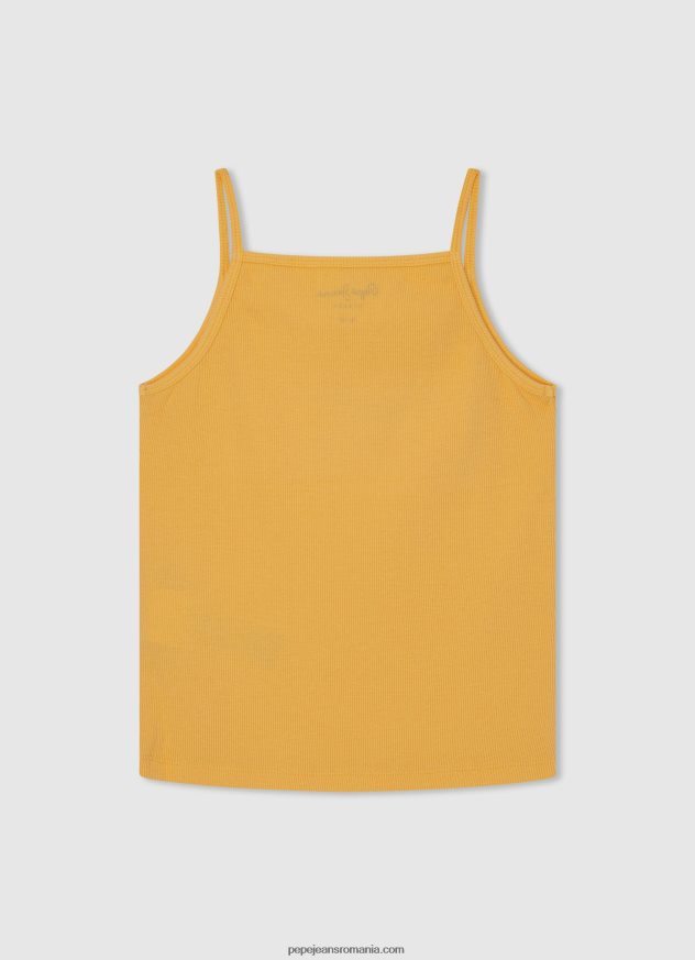 top cu logo imprimat fată Pepe Jeans strălucire 6Z0R461432