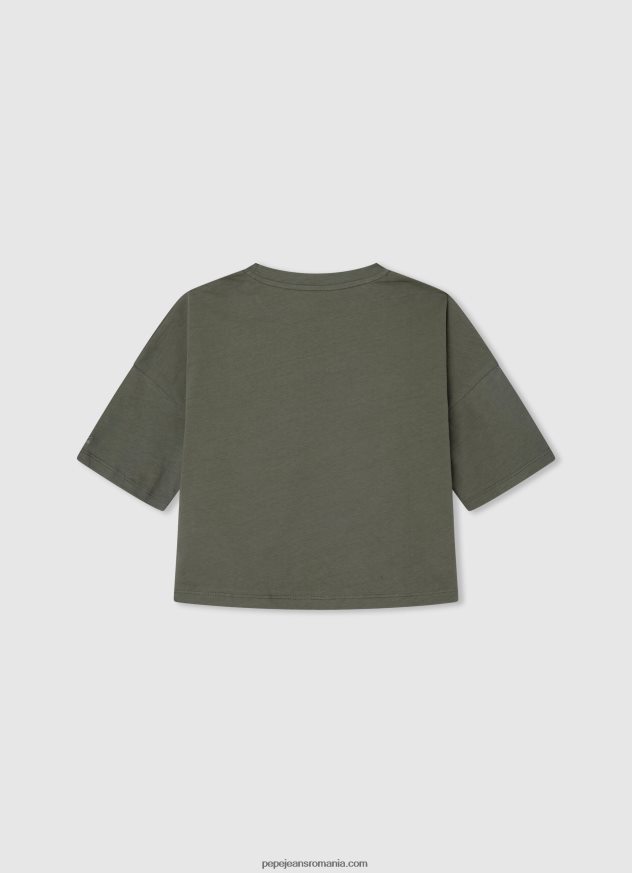 tricou boxy cu imprimeu cu logo fată Pepe Jeans gamă 6Z0R461480