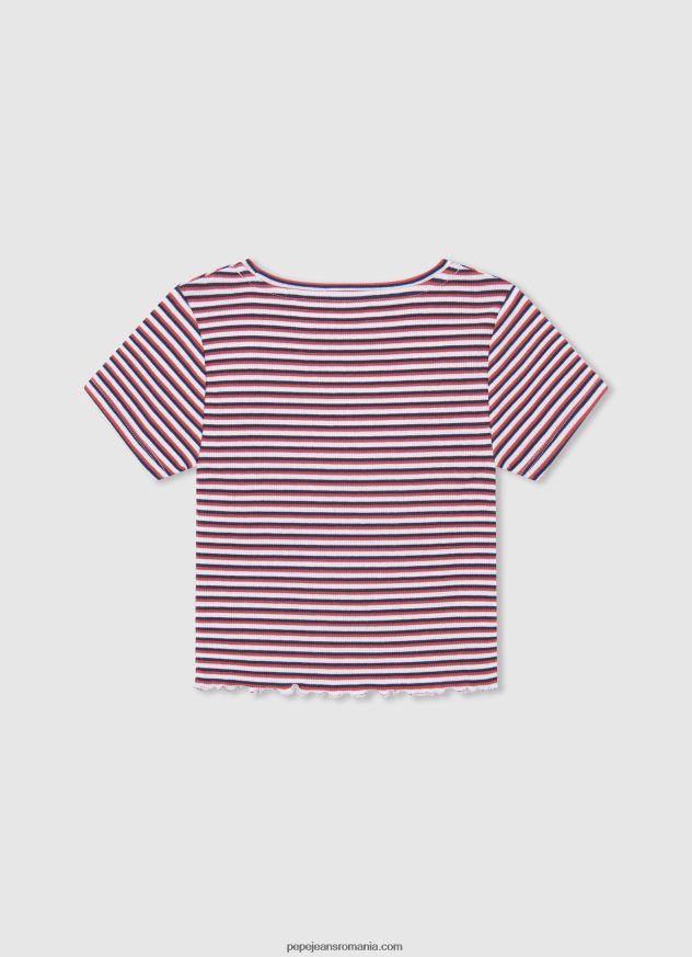 tricou cu dungi cu dungi fată Pepe Jeans ocean 6Z0R461466