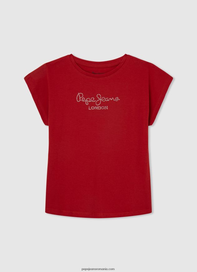 tricou cu imprimeu cu logo fată Pepe Jeans alb 6Z0R461452