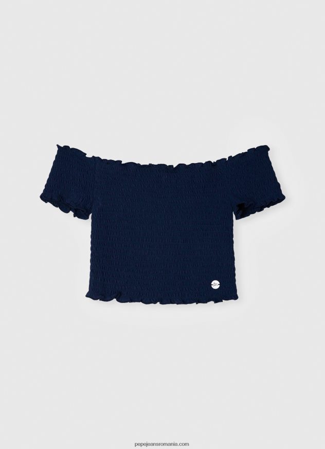 tricou cu imprimeu inimă fată Pepe Jeans alb 6Z0R461426