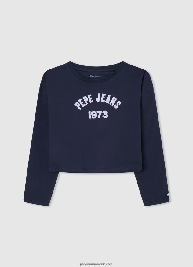 tricou din bumbac cu maneca lunga fată Pepe Jeans dulwich 6Z0R461437