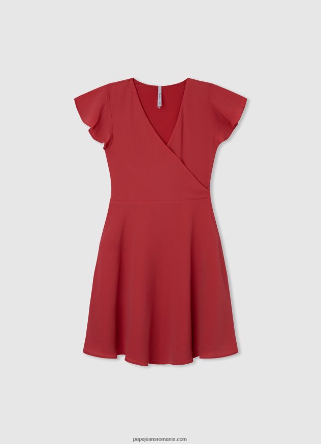 rochie cu croială romantică fată Pepe Jeans alb 6Z0R461375